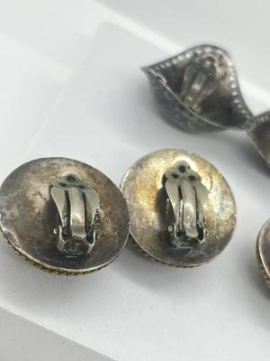 LOT 189J: Sterling Silver Clip On Earrings - 52.7 GTW