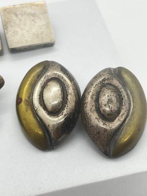 LOT 190J: Sterling Silver Clip On Earrings - 53.9 GTW Two pair marked Taxo Mexico