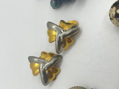LOT 196J: Collection of Unique Vintage Clip On Earrings