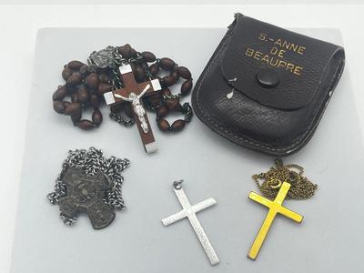 LOT 197J: Religious Jewelry: Gold Fill, Sterling and More