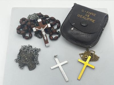 LOT 197J: Religious Jewelry: Gold Fill, Sterling and More
