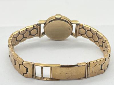 LOT 198J: Vintage Temple Ladies Watch - Case Marked 14K and Band Marked 18K - 33.67 GTW