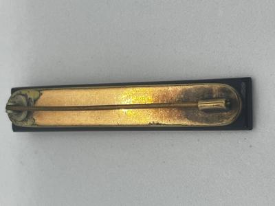 LOT 199J: Victorian Antique Mourning Brooch and Gold Filled 'Lily of the Valley' Locket Pendant Both with Seed Pearls