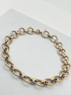 LOT 202J: 14K Yellow Gold Bracelet - 7.5" - 11.5 Grams