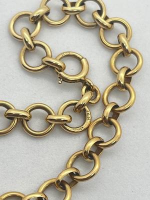 LOT 202J: 14K Yellow Gold Bracelet - 7.5" - 11.5 Grams