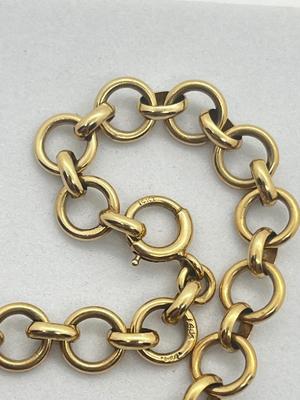 LOT 202J: 14K Yellow Gold Bracelet - 7.5" - 11.5 Grams