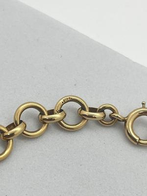 LOT 202J: 14K Yellow Gold Bracelet - 7.5" - 11.5 Grams