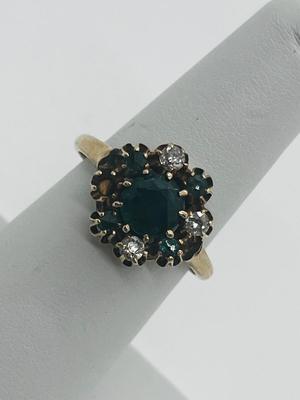 LOT 205J: 14K Gold, Emerald and Diamond Ring - Size 6 - 4.2 GTW
