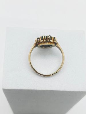 LOT 205J: 14K Gold, Emerald and Diamond Ring - Size 6 - 4.2 GTW