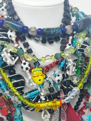 LOT 212J: Pretty Glass Bead Necklace Collection