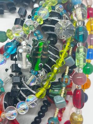 LOT 212J: Pretty Glass Bead Necklace Collection