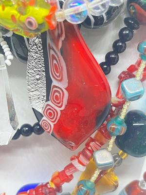 LOT 212J: Pretty Glass Bead Necklace Collection