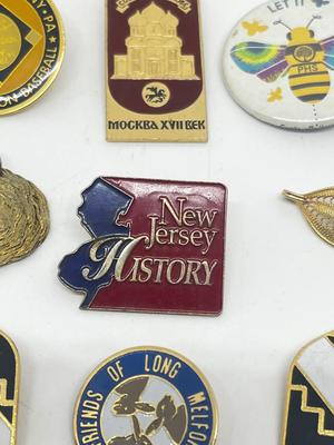 LOT 217J: Pin Collection: "New Jersey History" and More