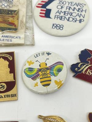 LOT 217J: Pin Collection: "New Jersey History" and More