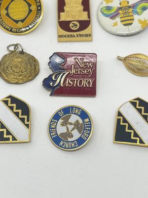 LOT 217J: Pin Collection: "New Jersey History" and More