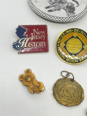 LOT 217J: Pin Collection: "New Jersey History" and More