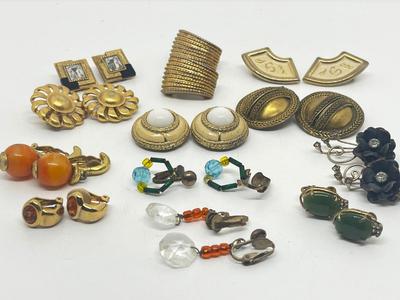 LOT 218J: Clip On Earring Collection