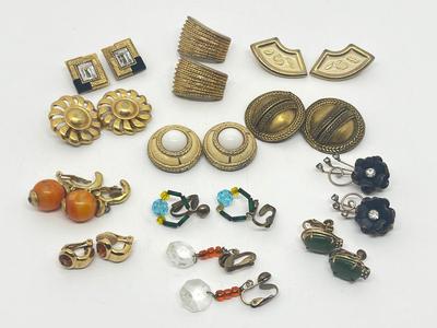 LOT 218J: Clip On Earring Collection