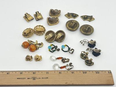 LOT 218J: Clip On Earring Collection