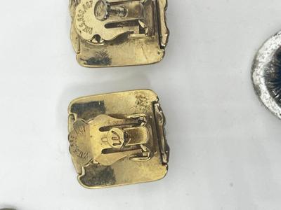 LOT 224J: Awesome Collection of Screwback and Clip On Earrings: Monet, Liz Claiborne and More