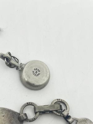 LOT 226J: Sterling Silver Jewelry - Danecraft Shamrock Pendant, Charms and More- 57.5 gtw