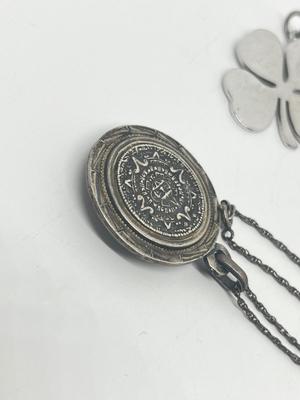 LOT 226J: Sterling Silver Jewelry - Danecraft Shamrock Pendant, Charms and More- 57.5 gtw