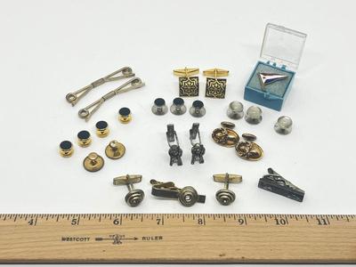 LOT 227J: Men's Jewelry Collection - Cuff Links and More