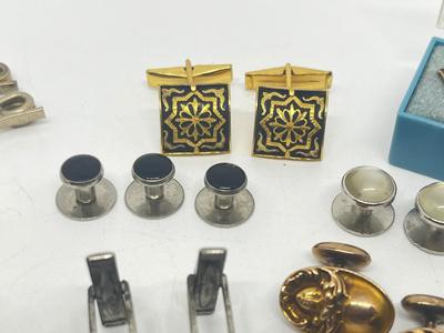 LOT 227J: Men's Jewelry Collection - Cuff Links and More
