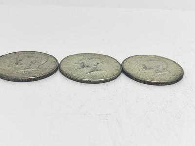 LOT 237J: Three 1966 40% Silver Kennedy Half Dollars