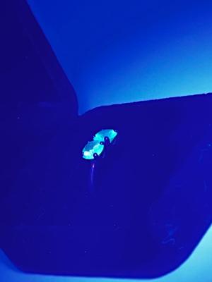 LOT 240J: Vintage 14K Gold Uranium Glass Size 6 Ring - 2.3 gtw