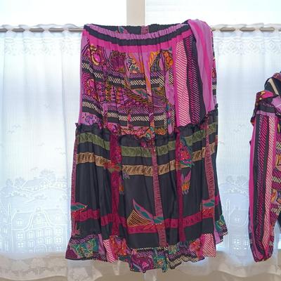 LOT 241X: Diane Freis 80s Blouse and Skirt Sets