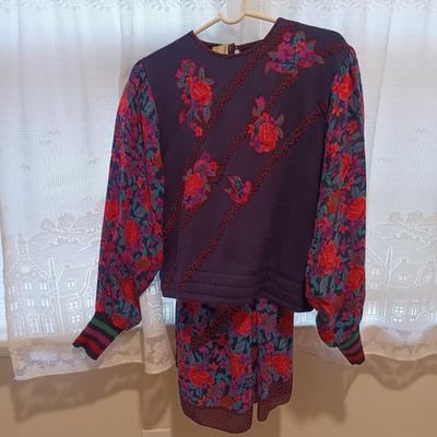 LOT 241X: Diane Freis 80s Blouse and Skirt Sets