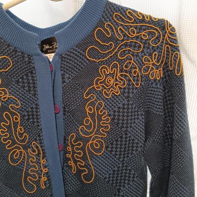 LOT 242X: Diane Freis Vintage 80s Sweater and Skirt Sets w/ Silk Pants