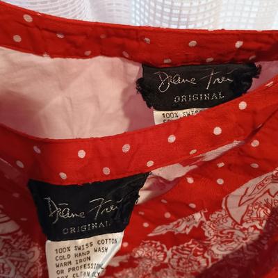 LOT 244X: Diane Freis Vintage Dresses and Blouse Sets