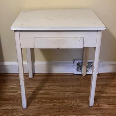 LOT 301X: Vintage Enamel Top Desk /Table