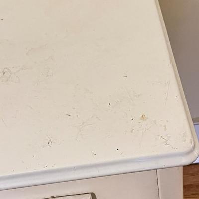 LOT 301X: Vintage Enamel Top Desk /Table