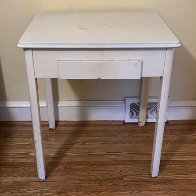 LOT 301X: Vintage Enamel Top Desk /Table