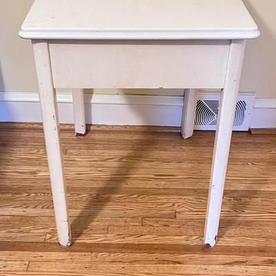 LOT 301X: Vintage Enamel Top Desk /Table