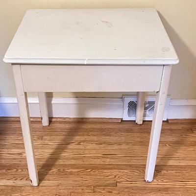 LOT 301X: Vintage Enamel Top Desk /Table