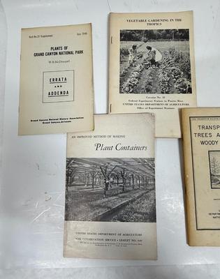 Vintage Plant and Gardening Booklet Lot
