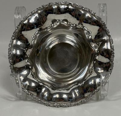 Fine Silver Serving Bowl Mexican 950 Silver Sterling