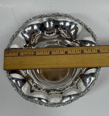 Fine Silver Serving Bowl Mexican 950 Silver Sterling