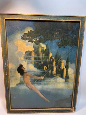 Vintage Maxfield Parish print “Where the Dinkey Bird is singing”