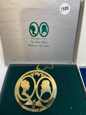 1985 & 1986 White House Historical Assn ornaments