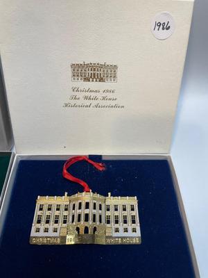 1985 & 1986 White House Historical Assn ornaments