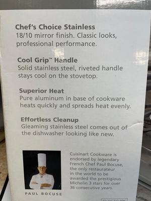 NIB Cuisinart 12” Stainless Skillet