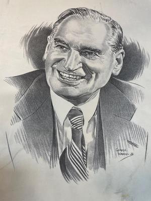 Memorial Services book of Senator Langer & other memorabilia