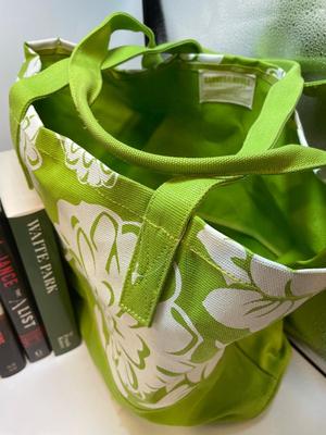 Hardcover & autographed paperback books w/canvas Barnes & Noble bag
