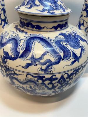 Vintage Kinman Oversized Teapot (1970s) w/box