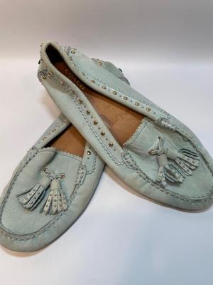 Coach light blue flats